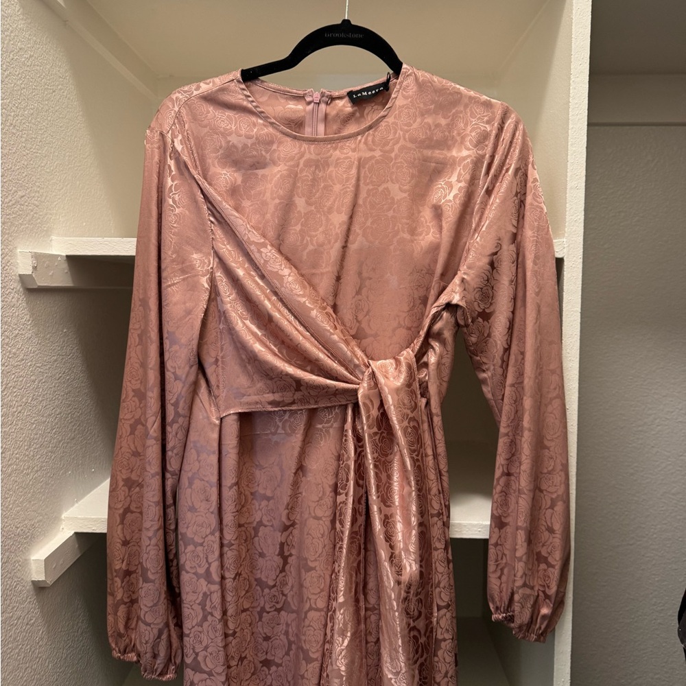 Elegant Pink Floral Dress